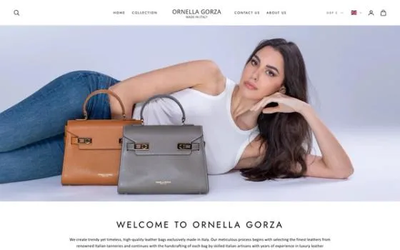 Ornella Gorza store homepage
