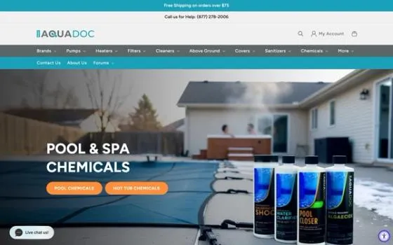 Aquadoc store homepage